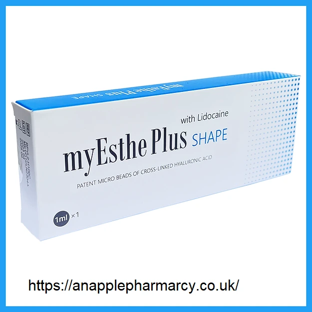 MyEsthe Plus Shape Lidocaine 1ml - Hyaluronic Acid Dermal Filler for Facial Contouring and Volume Enhancement"